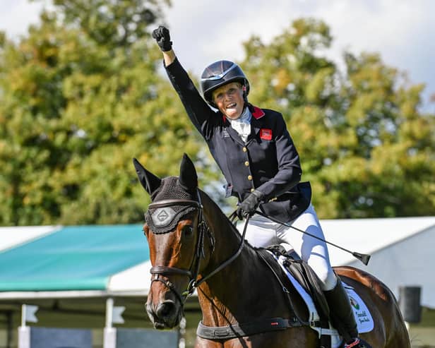 Ros Canter riding LORDSHIPS GRAFFALO for GBR during the show jumping phase at the Defender Burghley Horse Trials. PIC: Peter Nixon.