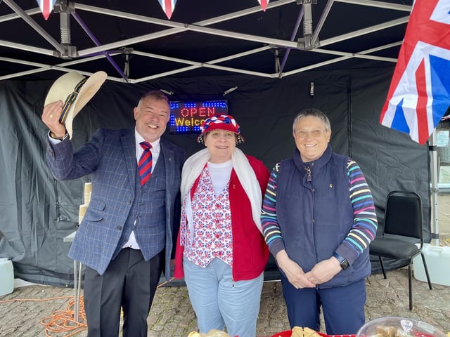 Entertainment at Market Rasen's VE Day event.