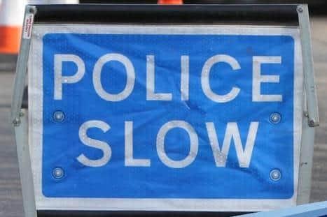 Westcliffe Road in Ruskington was closed after a collision between a van and a car. Photo: Lincs Police