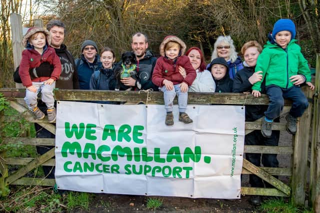 Participants off on the Round Louth walk. Photos: John Aron