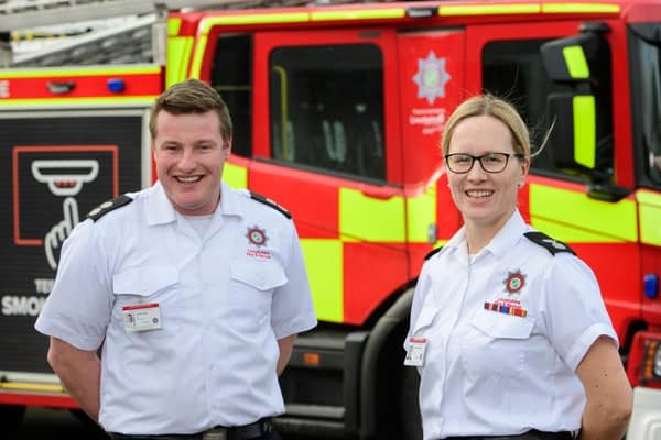 Jacob Smith and Roxanne Burkitt are on call firefighters in Lincolnshire