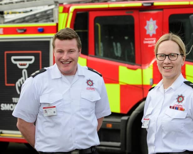 Jacob Smith and Roxanne Burkitt are on call firefighters in Lincolnshire