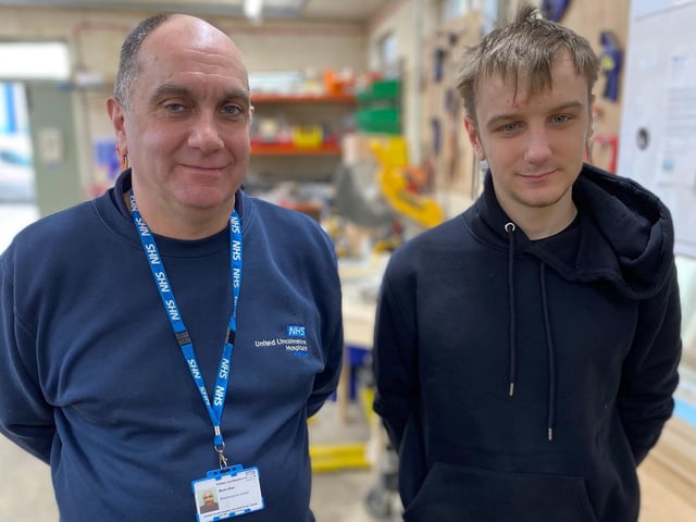 Joshua Robinson on placement with Joiner Mark Ullah