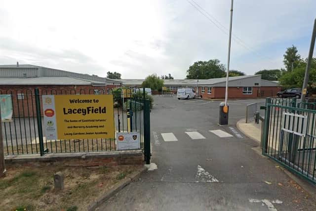 Lacey Gardens Junior Academy in Louth comes under the LaceyField banner of schools, which also includes Eastfield Infants and Nursery on the same Lacey Gardens site. (PHOTO BY: Google Maps)