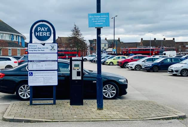 An old ticket machine at Boston Borough Council's bus station car park.