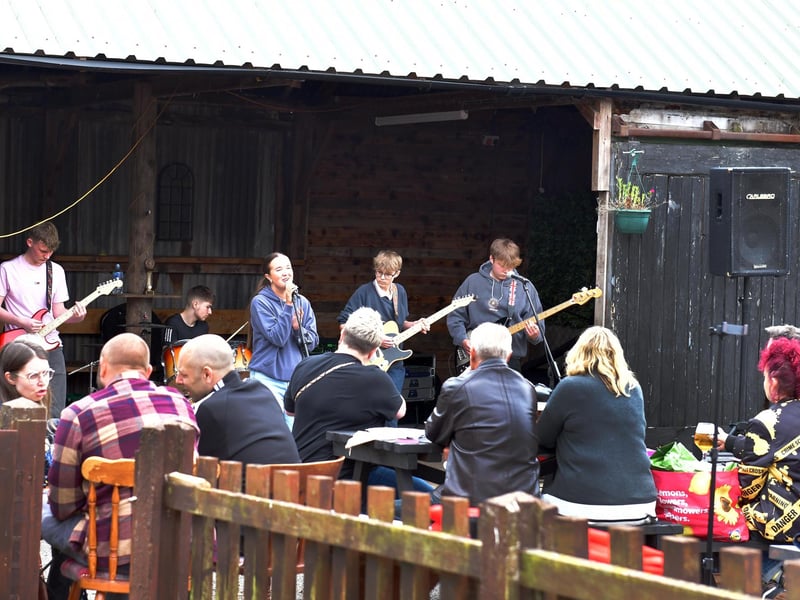 The public enjoying the groups at the youth battle of the bands. Photo: Mick Fox
