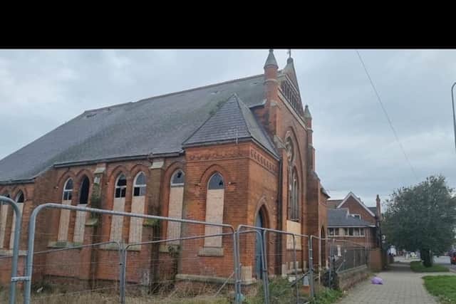 Plans have been submitted to turn a former Methodist Church into a community hall with three flats.