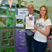 Tim Clayton and Laura Gundy of Lincolnshire Branch of Butterfly Conservation.