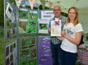 Tim Clayton and Laura Gundy of Lincolnshire Branch of Butterfly Conservation.