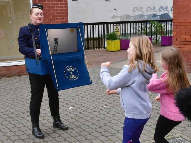 The Usherette shadow puppet theatre.