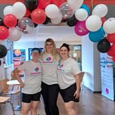 Fitness manager Amy Minnikin, sales manager Zoe Cawte and operations manager Charlotte Clarke