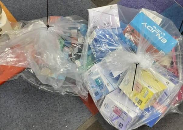The shop had been selling counterfeit and non-duty-paid cigarettes