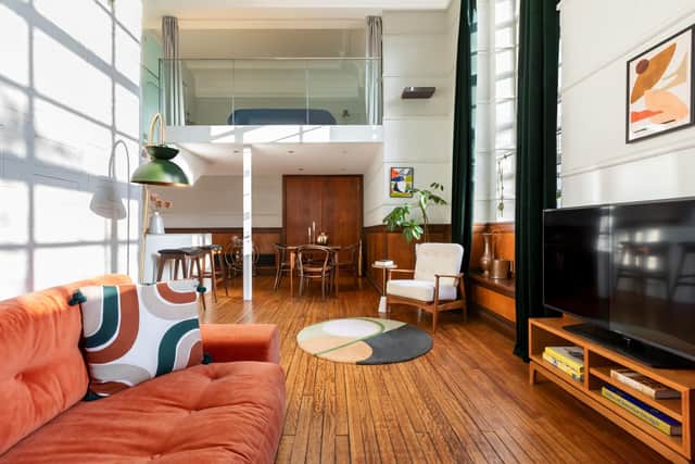 A signature suite in the stylish hotel