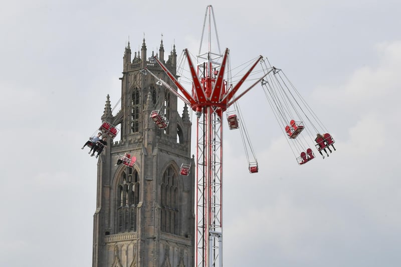 One of the more hair-raising rides at the May Fair.