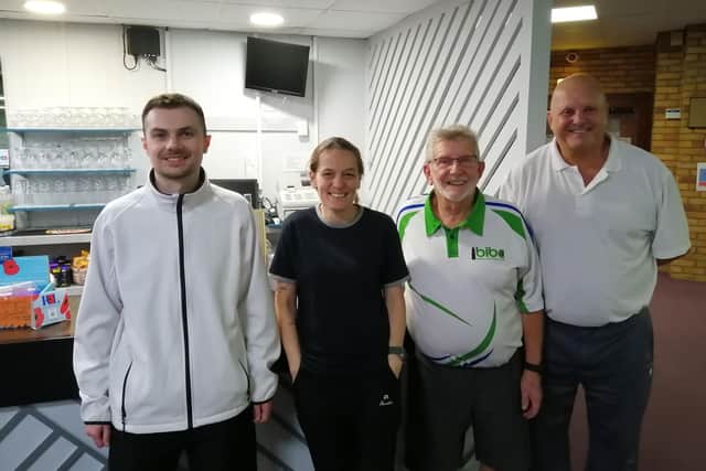Runners-up, Nathan Dunnington, Sam Hines, Mick Nundy and Trevor Coulson