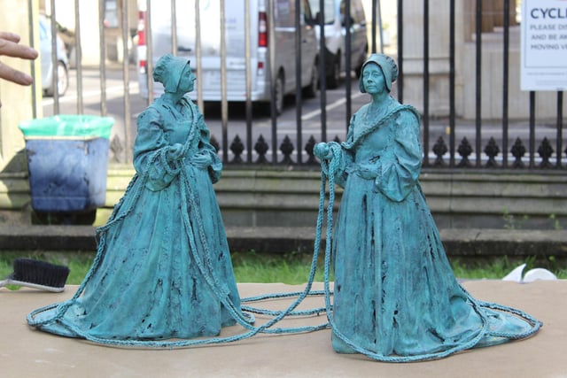 The Seperatist Women sculpture outside the Stump. Photo: Sophie Arnold.