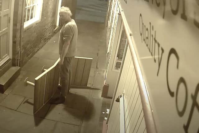 A screen shot from the video released by Lincs Police.