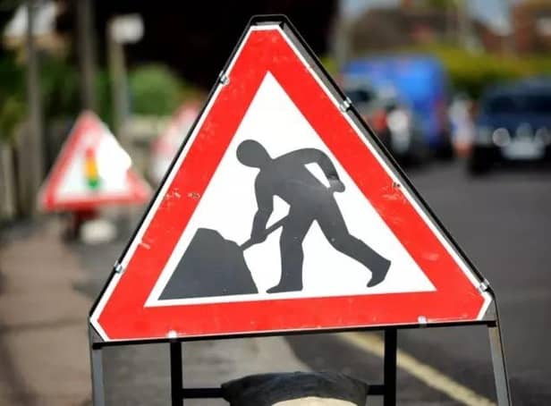 Road works.