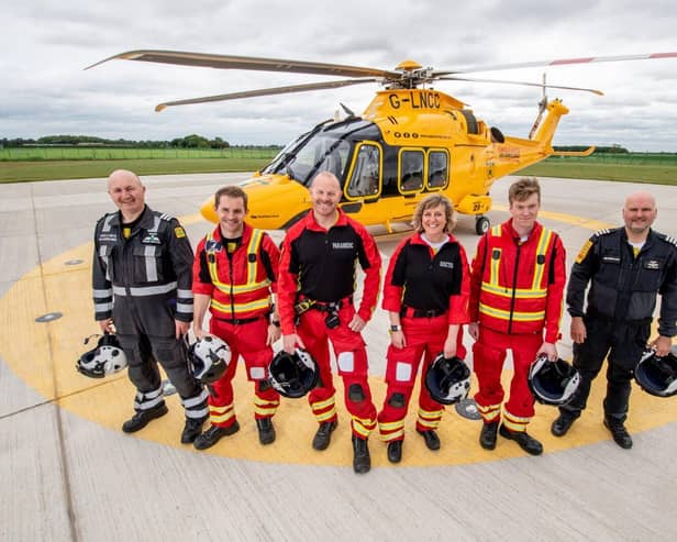 crew of Lincs &amp; Notts Air Ambulance