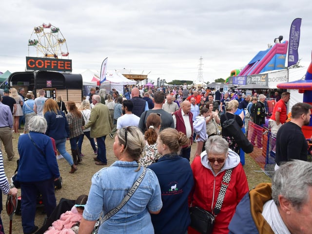 Crowds on Saturday at the show.