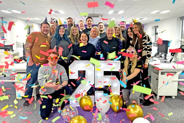 The Bubble Design team celebrating its 25 year anniversary.