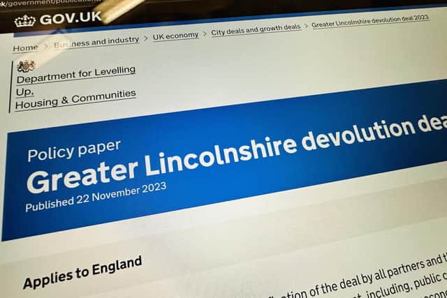 Some of the details revealed behind the new Greater Lincolnshire Mayoral role.
