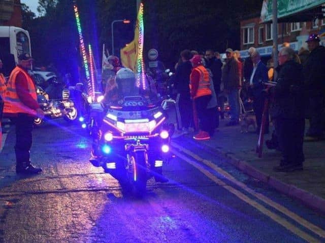 Skegness Light Parade is roaring into town.