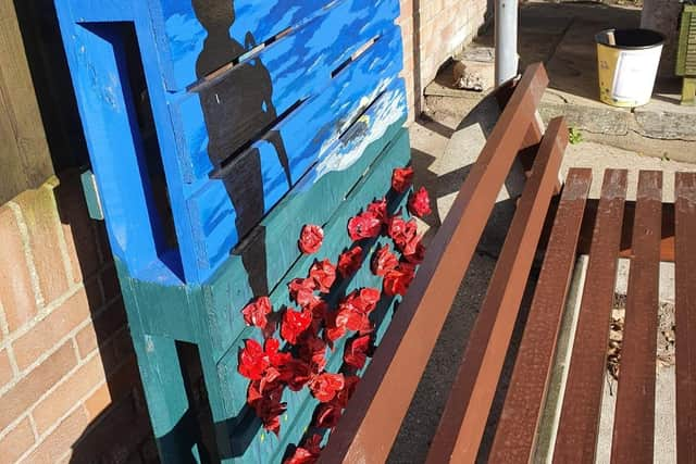 Blooming Salfleet's pop up art.