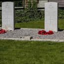 The graves of John Edward, Sam Isherwood and Tom Price in Leulingham churchyard.