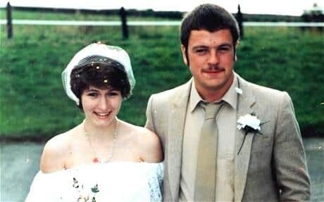 Just teenagers: Steve and Michelle on their wedding day