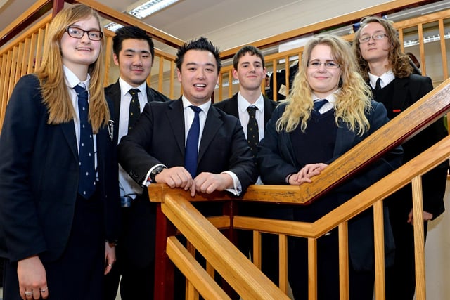 Future MP Alan Mak visiting Horncastle's Queen Elizabeth Grammar School to deliver an inspirational talk to students. The award-winning business and community leader spoke to 125 sixth formers and then held a question-and-answer session. In his talk, he shared his journey from his parent’s corner shop in Yorkshire and his state school classroom to the City of London, the corporate boardroom, and the world of international law and finance.