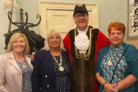 The Worshipful the Mayor of Boston Cllr Barrie Pierpoint with (from left) Deputy Mayoress Donna Gross, Deputy Mayor Cllr Patricia Marson and Mayoress Pamela Love