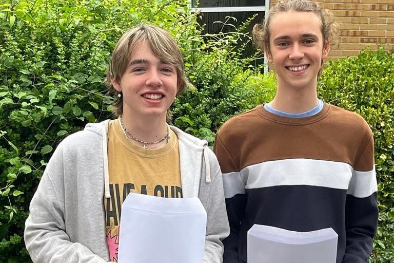 Carre's students Nick Jackson and Harry Key.
