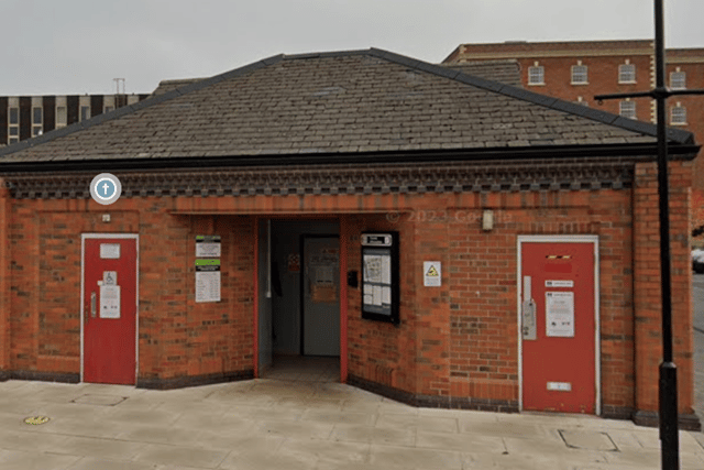 The WLDC-owned public toilets in Roseway, Gainsborough. Photo: WLDC