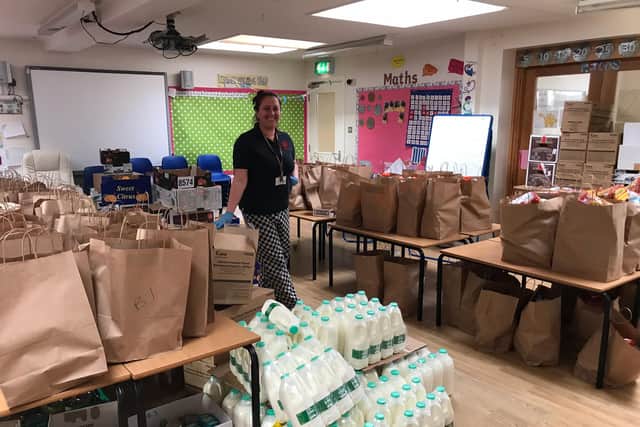 The school provide hampers for approximately 230 children per week