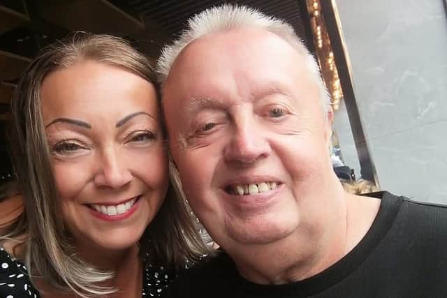 Kelly with her dad Kevin