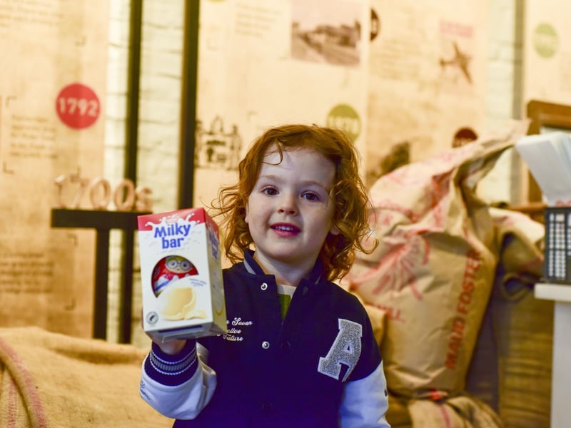 Sebastian Evans-Smith, aged three, finds an egg. Photo: Holly Parkinson