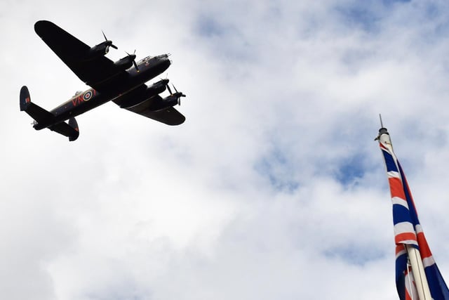 The Lancaster made an appeance in spite of the cloudy skies.