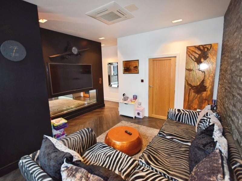 The snug seating area.