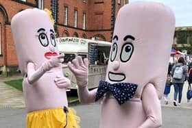 Meet Mr and Mrs Sausage at the festival.