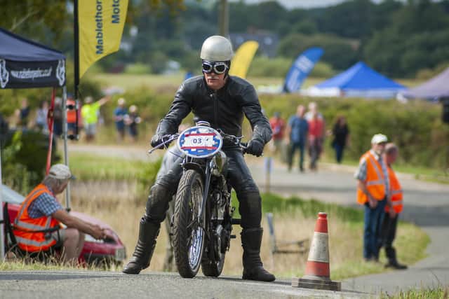 Rider #3 on the start line.