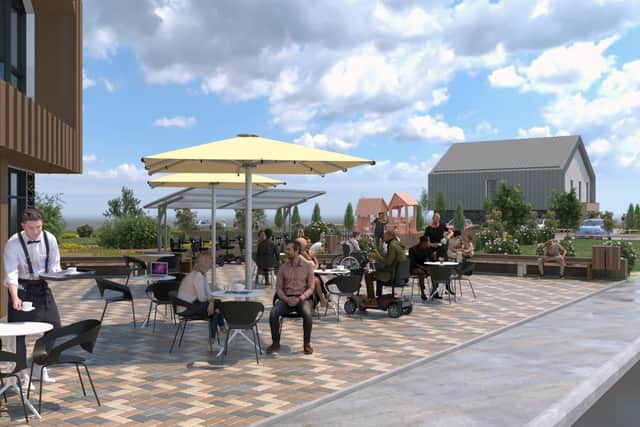 An artist's impression of how the Campus for Future Living will look.