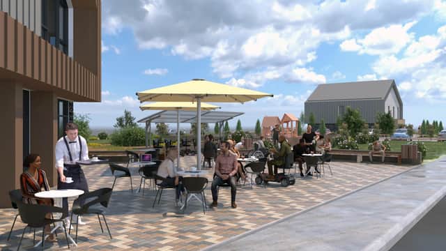 An artist's impression of how the Campus for Future Living will look.