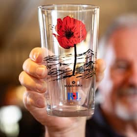 Limited-edition glassware designed by artist and Royal Marine Veteran, Colin Waite