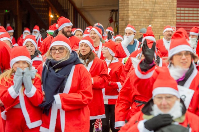 Santas could run or walk the event.