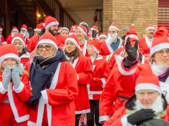 Santas could run or walk the event.