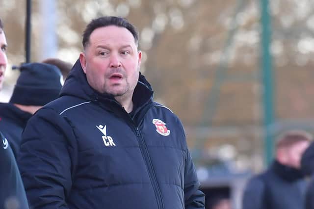 Skegness Town joint-manager Chris Rawlinson.
