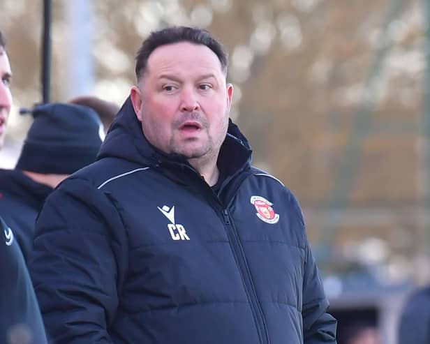 Skegness Town joint-manager Chris Rawlinson.