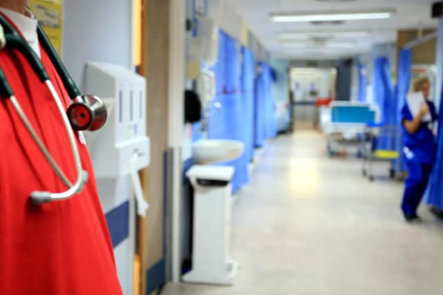 A ward at the Royal Liverpool University Hospital, Liverpool.