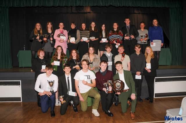 Banovallum School students 2021-22 at their annual Awards Evening. Photo: Wrates Photography